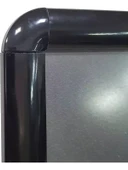 Siyah-A4 Alüminyum Çerçeve Rondo Köşe Aç Kapa Açılır Kapanır Siyah Klik Klak Çerçeve thumbnail 2