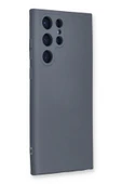 LitaeTrend Samsung Galaxy S24 Ultra Kılıf Nano içi Kadife Silikon - Gri thumbnail 2