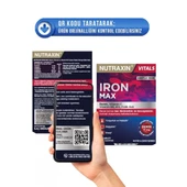 Nutraxin Iron Max 17 Mg 30 Tablet - Gentle Iron, Vitamin C, B12, B6, Folik Asit thumbnail 4