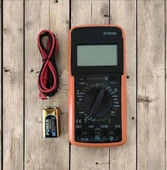 Usta Tipi Dijital Ölçü Aleti ekran dijital multimetre el ampermetre voltmetre akım ölçüm buzzerli thumbnail 1