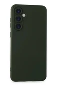 LitaeTrend Samsung Galaxy S24 Kılıf Nano içi Kadife Silikon - Koyu Yeşil thumbnail 1