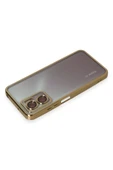 LitaeTrend Xiaomi Redmi Note 11E Kılıf Lensli Silikon - Gold thumbnail 3