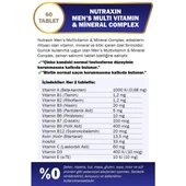 Nutraxin Multivitamin Erkek Multivitamin & Mineral Complex thumbnail 2