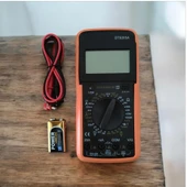 Usta Tipi Dijital Ölçü Aleti ekran dijital multimetre el ampermetre voltmetre akım ölçüm buzzerli thumbnail 2