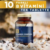 Nutraxin B Vitamin Complex - B Vitamini Takviyesi 60 Tablet thumbnail 4