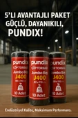 Pundix J400 Jumbo Boy Çöp Torbası (80X110 Cm) 5 Rulo (Toplam 50 Adet) Dayanıklı, Sızdırmaz ve Geniş Hacimli Çöp Poşeti thumbnail 4