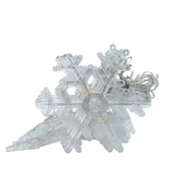 10 Saçaklı Kar Tanesi Gün Işığı Led Işık  8 Fonksiyonlu Fişli ve Eklemeli Dekoratif Aydınlatma thumbnail 5