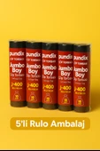 Pundix J400 Jumbo Boy Çöp Torbası (80X110 Cm) 5 Rulo (Toplam 50 Adet) Dayanıklı, Sızdırmaz ve Geniş Hacimli Çöp Poşeti thumbnail 2