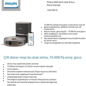 PHİLİPS 5000 Serisi XU5100/10 Islak & Kuru robot Süpürge thumbnail 7