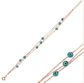 Nazar Boncuklu Bileklik - Gümüş thumbnail 1