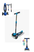 Swing Işıklı 3 Tekerlekli Scooter Mavi thumbnail 4