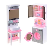 Kutulu 4Lü Klozet Lavabo Çamaşır Makinası Ütü Seti thumbnail 3