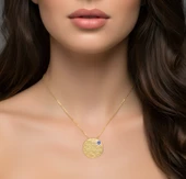 Ayetel Kürsi Yazılı Gümüş Kolye - Rose thumbnail 2