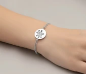 Hiçlikten Gelen Güç Gümüş Tılsım Bileklik - Rose thumbnail 2