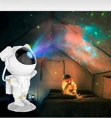 Hediye Galaksi Yıldız Samanyolu Projektör Astronot Samanyolu Işıklı Projeksiyon Gece Lambası thumbnail 2
