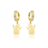 Melek Küpe Taşlı Sallantılı - Altın thumbnail 1