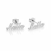 Çivili İsim Küpe - Gümüş thumbnail 1