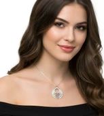 Aile Halkaları Kolye - Rose thumbnail 2