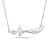 Hz.Ali Zülfikar Kılıcı Gümüş Kolye - Gümüş thumbnail 1