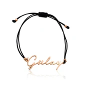 Yeni Trend Gümüş İsim Bileklik - Rose thumbnail 1