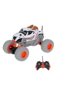 Dude RC Monster Truck Benekli Köpek Tasarımlı Uzaktan Kumandalı Off-Road Jeep Araba - Turuncu Beyaz Siyah thumbnail 6