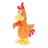 Halley 40 Cm Peluş Kahverengi Dans Eden Horoz Oyuncak thumbnail 1