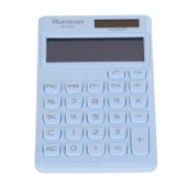 Runzon RZ.320 12 Haneli Masaüstü Güneş Enerjili Hesap Makinesi – Pembe ve Mavi Renk Seçenekli thumbnail 5