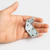 Metal Köşebent L Demiri (25 Adet) 30x40x40 mm Mobilya Duvar Sabitleme ve Gönye Bağlantı Aparatı thumbnail 4