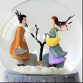 Hediye Işıklı Müzikli Aşıklar Kış Masalı Kar Küresi Işıklı Müzikli Hediye Sevgiliye Eşe Özel Günlere Hediye thumbnail 4