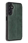LitaeTrend Samsung Galaxy A55 5G Kılıf Flip Cover - Koyu Yeşil thumbnail 2
