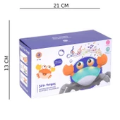 Turuncu - Kırmızı Yengeç Emekleme Oyuncağı Hız Sensör Fonksiyonlu (Şarj Edilebilir) thumbnail 3