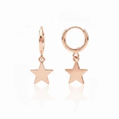 Yıldız Gümüş Küpe - Rose thumbnail 1