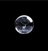 Dekoratif Geyik Temalı Işıklı Renk Değiştiren Dekoratif Cam Küre Led Işıklı Özel Günlere Hediye thumbnail 4