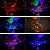 Star Master AyYıldız LED Lamba Dekoratif Çocuk Odası Gece Lambası Pembe Dönen Projeksiyon Gece Lamba thumbnail 3