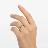 Minik Kalp Gümüş Yüzük - Rose thumbnail 2