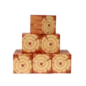 Megacraft Manyetik 9 Parça Bloklar - Ağaç Desenli thumbnail 1