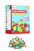 Hak-İş Oyuncak Eğitici Renkli Ahşap Bloklar 102 Parça thumbnail 1