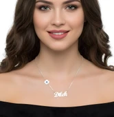 Şanslı İsim Gümüş Kolye - Gümüş thumbnail 2