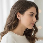 Çivili İsim Küpe - Rose thumbnail 2