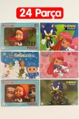5’li Lisanslı 24 Parça Puzzle Seti – Maşa ile Koca Ayı, Sonic Prime, Strawberry Shortcake, CoComelon Çocuk Eğitici Karton Puzzle thumbnail 3