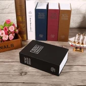 Siyah Renkli Sözlük Kitap Şeklinde Gizli Kasa Metal Kumbara Kasa Siyah Dekoratif Hediyelik Kasa Kumbara thumbnail 1