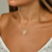 Psikoloji Sembolü Kolye - Altın thumbnail 2