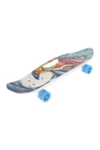 Renkli Desenli Cruiser Kaykay – Mavi Tekerlekli Mini Skateboard , 65 Cm , Silikon Teker thumbnail 6