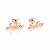 Çivili İsim Küpe - Rose thumbnail 1