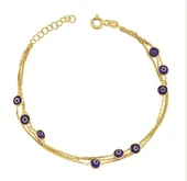 Nazar Boncuklu Bileklik - Rose thumbnail 3