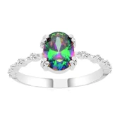 Mistik Topaz İhtişamı Gümüş Yüzük - Gümüş thumbnail 4