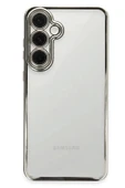 LitaeTrend Samsung Galaxy S24 FE Kılıf Lensli Silikon - Gümüş thumbnail 1