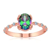 Mistik Topaz İhtişamı Gümüş Yüzük - Rose thumbnail 3