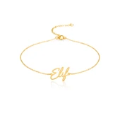 İmza Gümüş Halhal 925 Ayar - Altın thumbnail 1