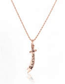 Hz.Ali Zülfikar Gümüş Kolye - Rose thumbnail 1